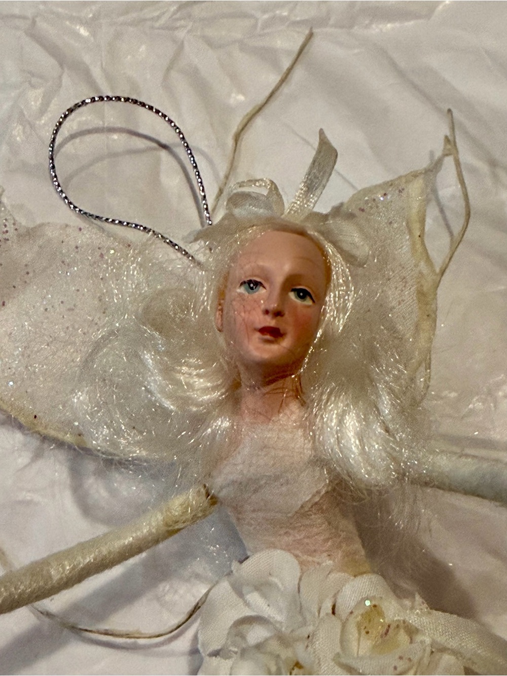 Vintage Christmas ornament Pixie Doll